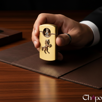 GOLD REARING HORSE LIGHTER