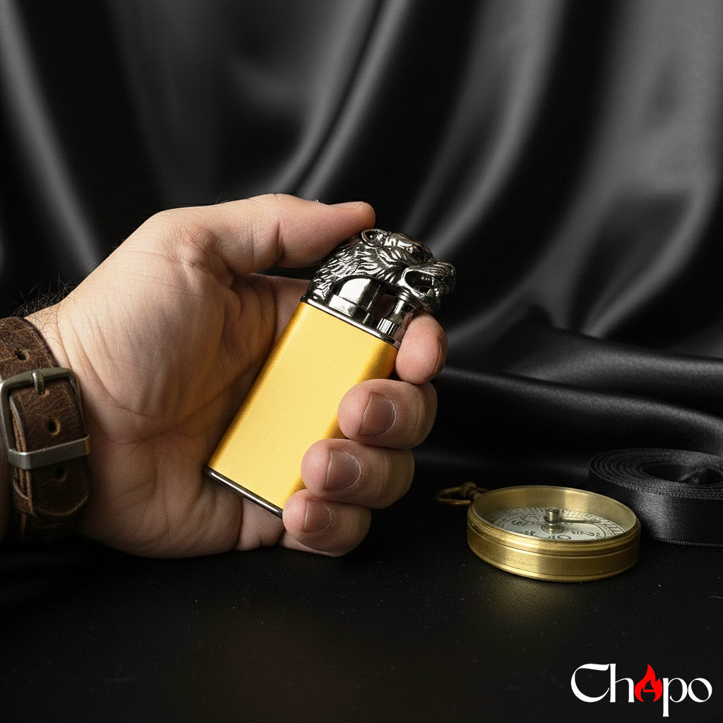 ROARING GOLDEN TIGER LIGHTER