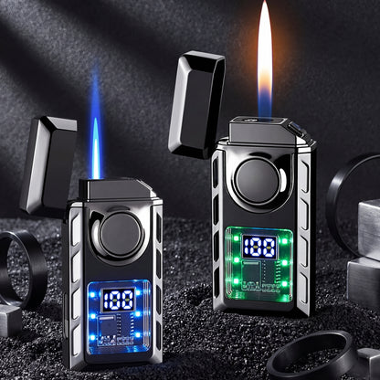 Dual-Flame Lighter with Colored Lights