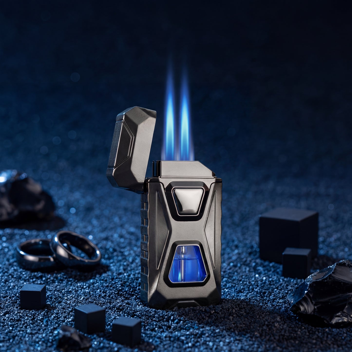Voice-Activated Dual Torch Lighter