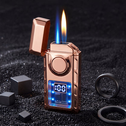 Dual-Flame Lighter with Colored Lights