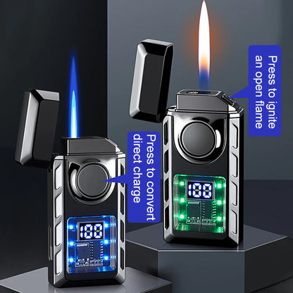 Dual-Flame Lighter with Colored Lights