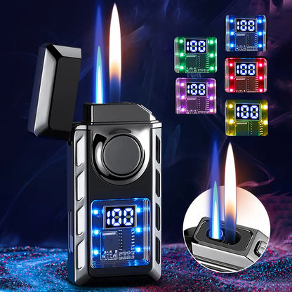 Dual-Flame Lighter with Colored Lights