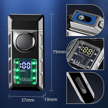 Dual-Flame Lighter with Colored Lights